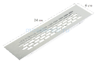 Вентиляционная решетка Inox 6*24 см 1